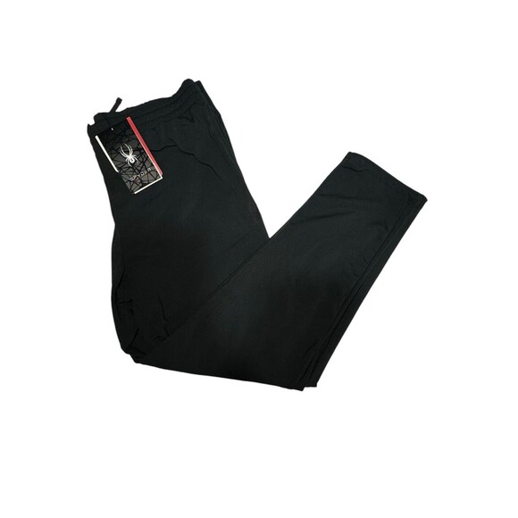 Spyder Active Workout pants Mens XL Black Performance athletic gear NEW MSRP $88 - Picture 1 of 11